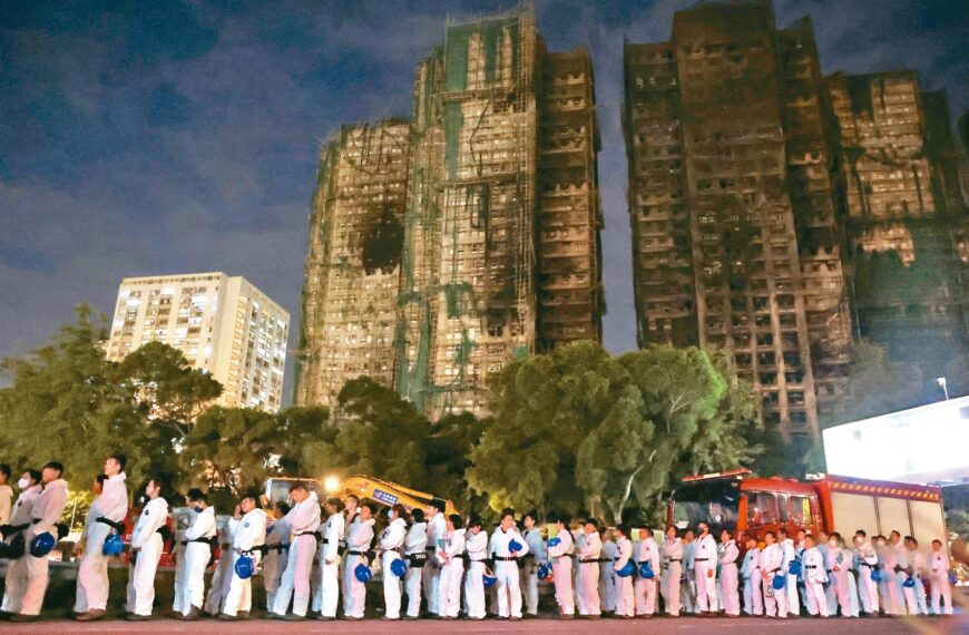 台灣新聞通訊社-香港大火 陳冠安籲蔣萬安參考日修這法…改革防火監管