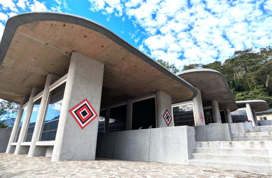 台灣新聞通訊社-改善公墓空間不足、散葬情形 竹縣五峰大隘第1公墓納骨牆今啟用