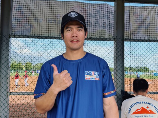 台灣新聞通訊社-中職／林智平40歲依然神勇推薦關懷盃療效 建議王勝偉「右邊一點」