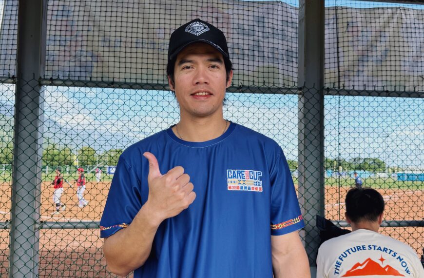 台灣新聞通訊社-中職/林智平40歲依然神勇推薦關懷盃療效 建議王勝偉「右邊一點」