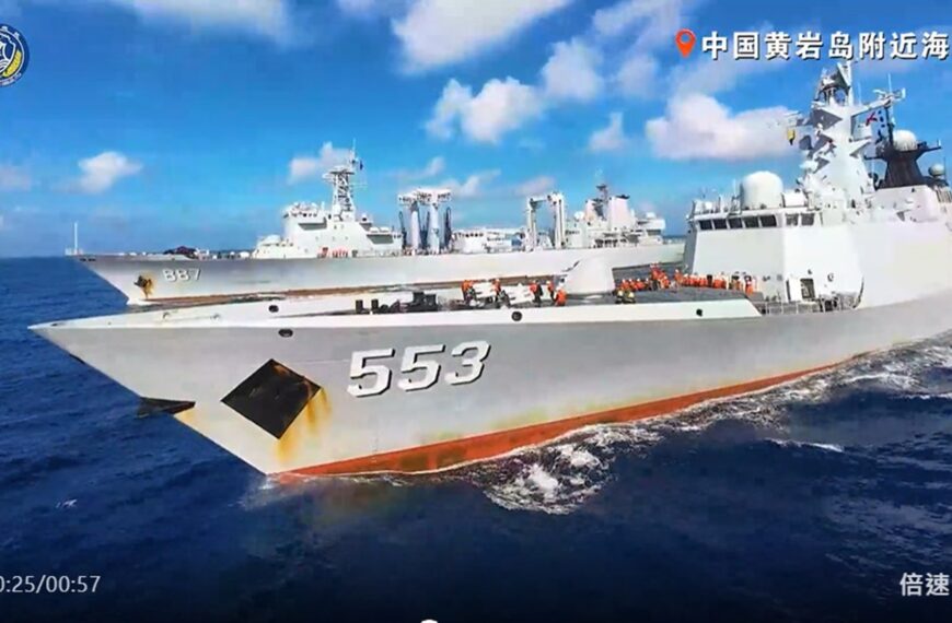 台灣新聞通訊社-南部戰區、中國海警 黃岩島領海領空及周邊戰備警巡與執法巡查