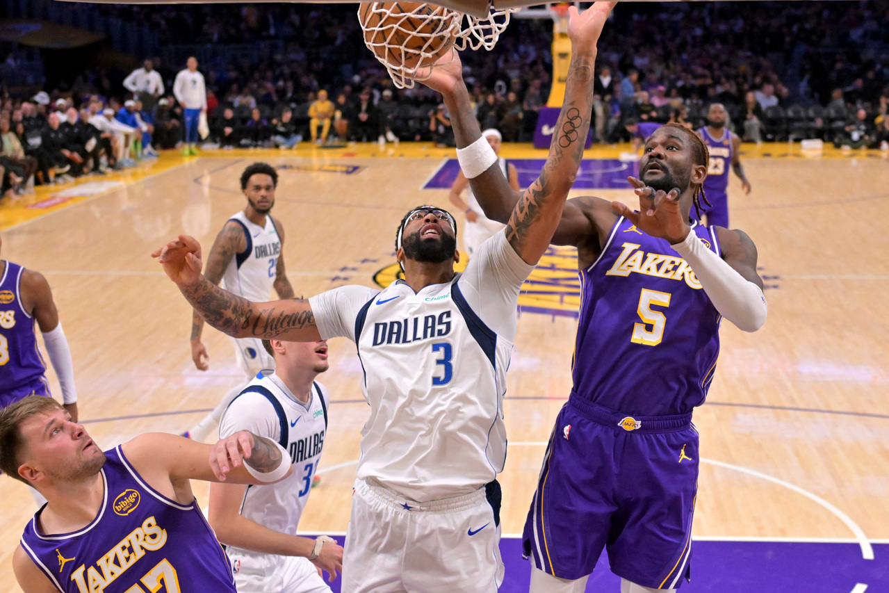 台灣新聞通訊社-NBA／AD強碰湖人「接班中鋒」 艾頓坦言：一個人真的守不住