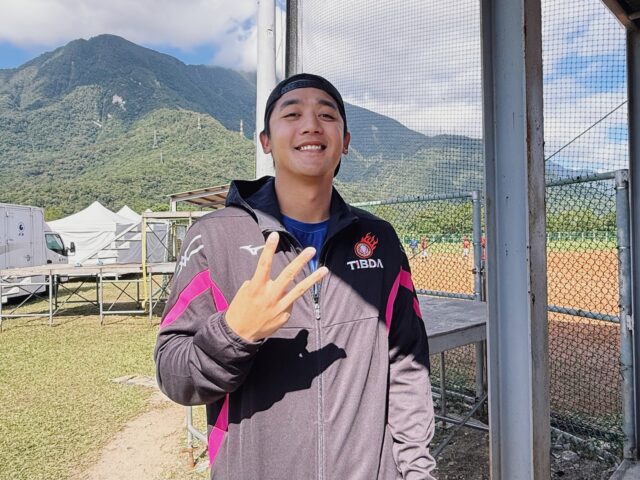 台灣新聞通訊社-中職／再訪關懷盃想換個形象 拿莫伊漾也是光復受災戶感謝全台志工