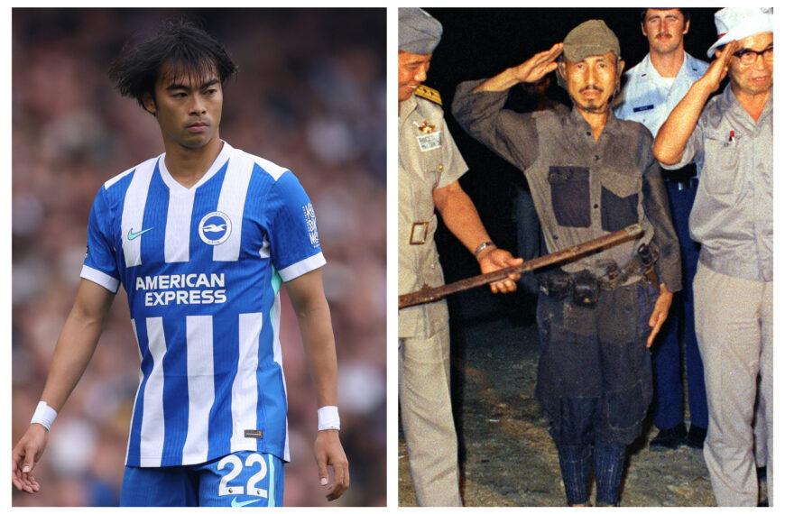 台灣新聞通訊社-中日關係緊張之際…日國腳竟拿「最後日本兵」照片合影 母隊發文致歉