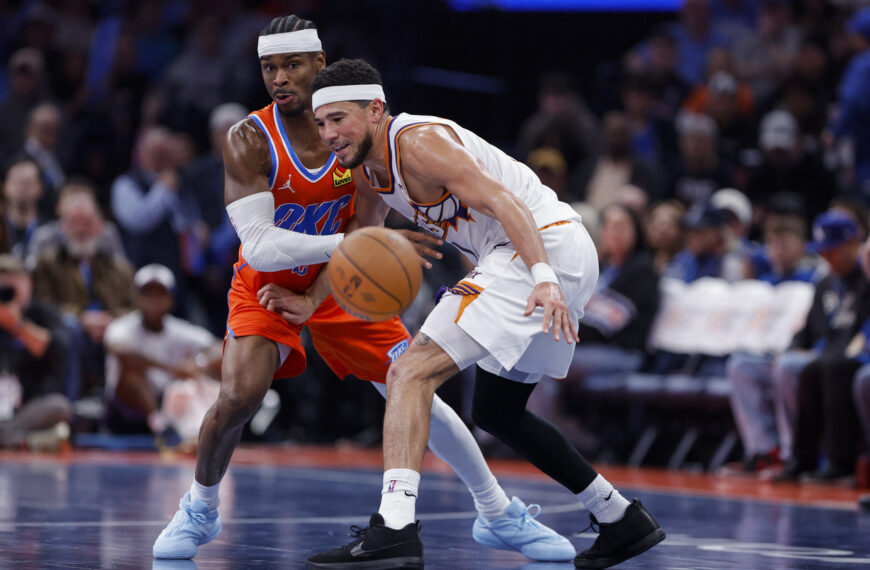 台灣新聞通訊社-NBA/布克揭雷霆不會被吹犯規原因 太陽主帥談守SGA:不能讓他罰球