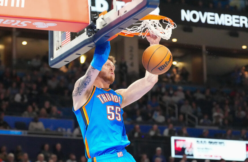 台灣新聞通訊社-NBA／雷霆平歷史次佳開季仍有危機！禁區悍將腿傷恐缺席2周