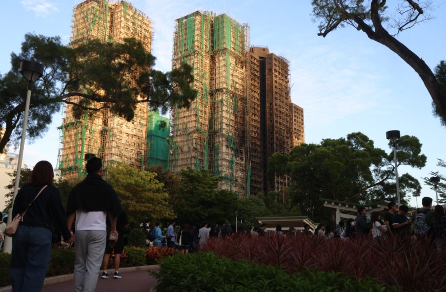 台灣新聞通訊社-香港大火 遇難人數增至146人 仍有100名災民失聯