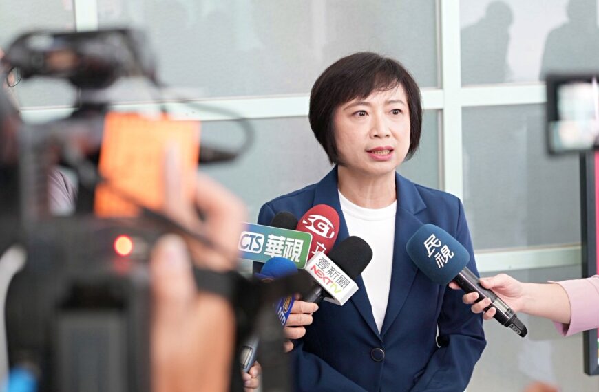 台灣新聞通訊社-台中市長民調遭藍江啟臣輾壓? 綠委何欣純:「怪怪的」疑被操作