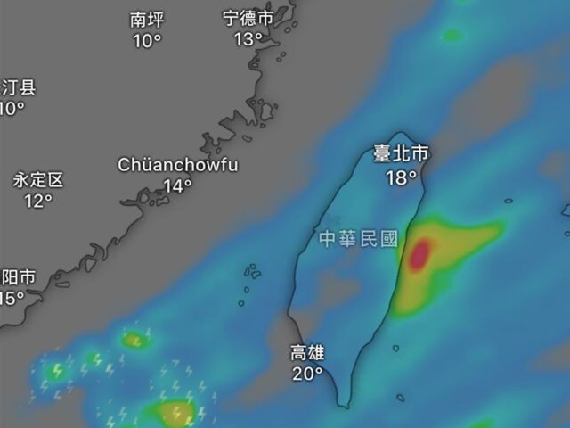 台灣新聞通訊社-今明全台迎雨彈！「下最大」地區出爐　聖誕節又有強冷空氣來襲