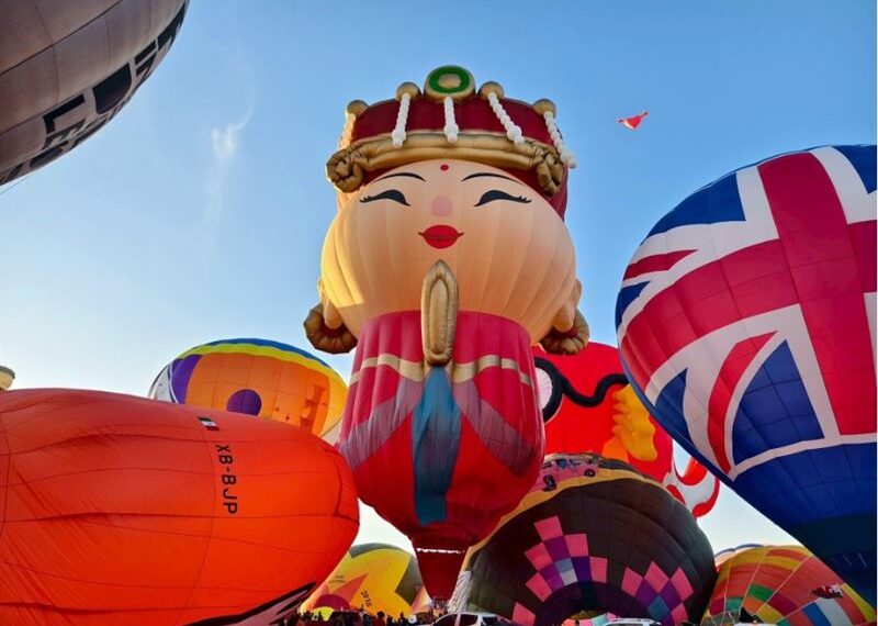 台灣新聞通訊社-台東媽祖熱氣球驚豔墨西哥　全球矚目萊昂熱氣球嘉年華