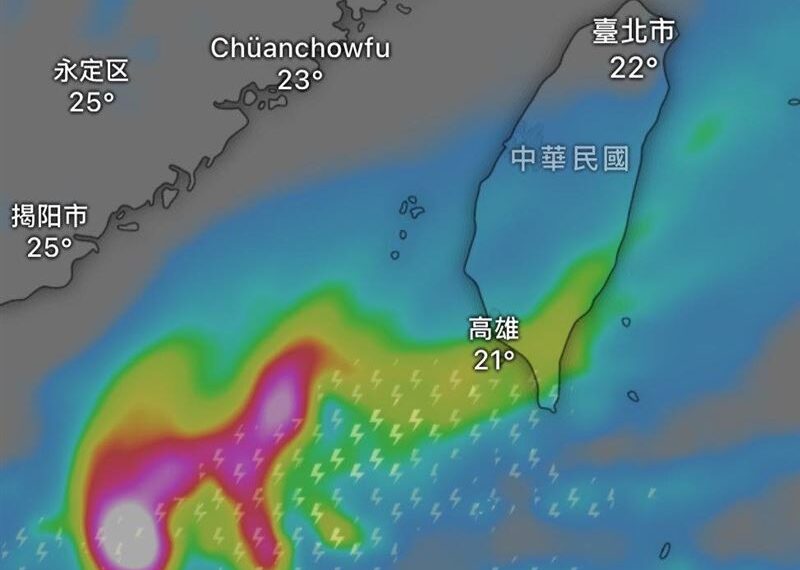 台灣新聞通訊社-2波東北季風接力襲!「這天」轉濕冷 降雨熱區曝光