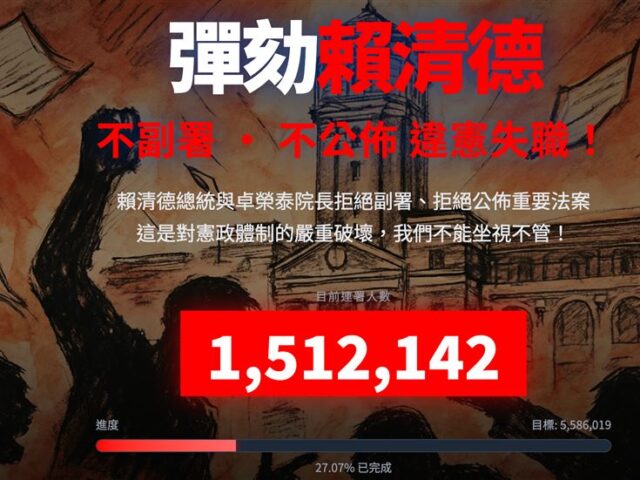 台灣新聞通訊社-「彈劾賴清德」網站誰製作的？吳靜怡揭疑點：不應躲在資安破口背後