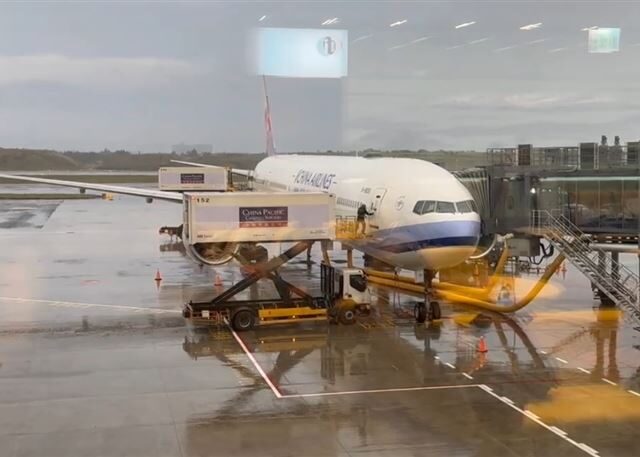 台灣新聞通訊社-第三航北廊廳試營運第一天！他「清晨5點就進場」落地窗絕美視野超震撼