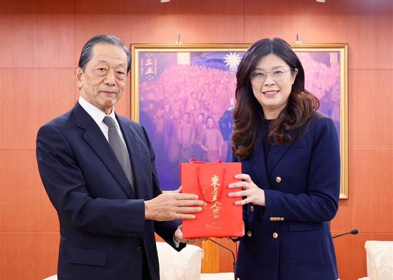 台灣新聞通訊社-會見日台交流協會長隅修三 鄭麗文:與日本長年密切互動、交流基礎深厚