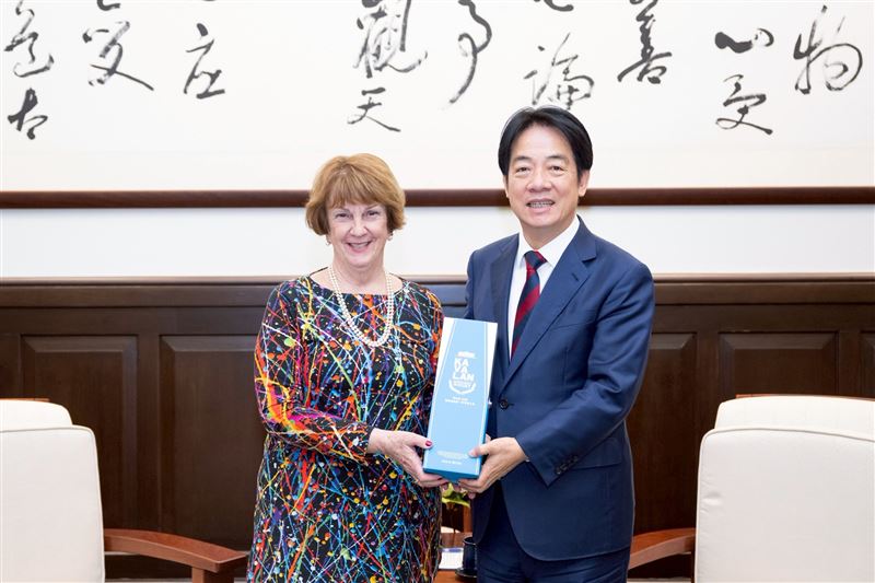 台灣新聞通訊社-接見美外交政策全國委員會 賴清德感謝挺台:將持續推動國防改革