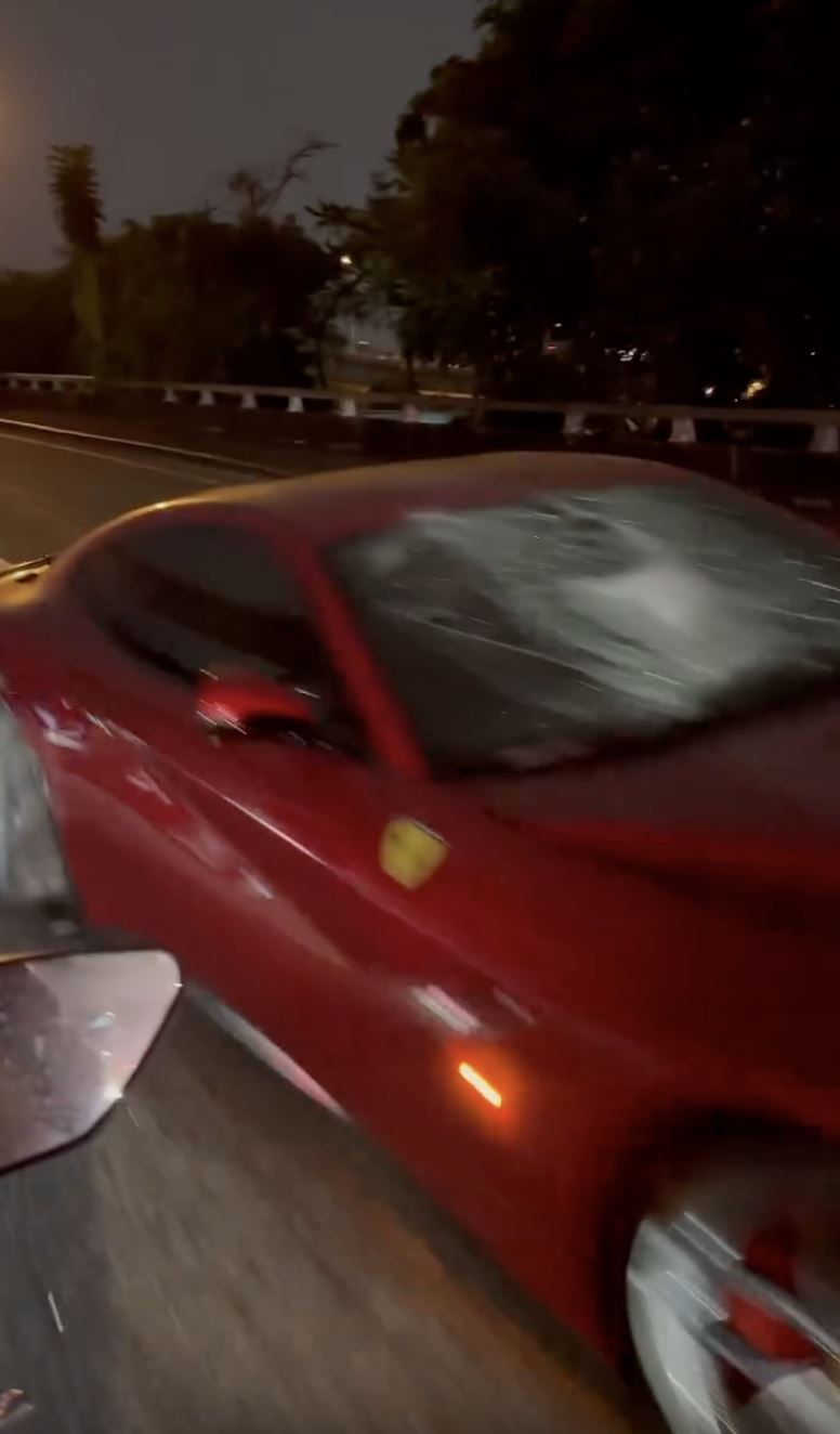 台灣新聞通訊社-快訊／白忙一場！高雄男剛保養完法拉利　下秒撞斷電桿「碎玻璃撒滿地」