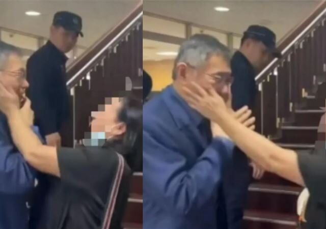 台灣新聞通訊社-柯文哲北院外突遭強擁揉臉！女方「驚人身分」曝光　網友吵翻論戰