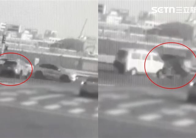台灣新聞通訊社-小港機場旁…導彈式尋死畫面曝！「車體萎縮變形」她失魂吐1句