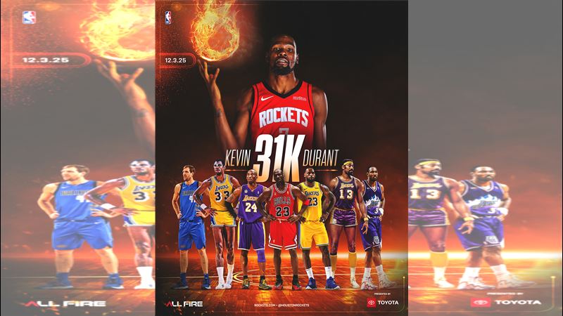 台灣新聞通訊社-NBA／杜蘭特31000分！史上第8人　1141場達陣追平詹姆斯並列史上第3快