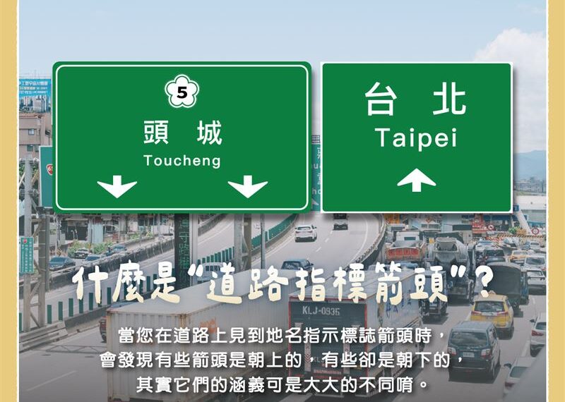 台灣新聞通訊社-路面標誌「箭頭上下」代表什麼?一票人答錯傻眼:陷阱題