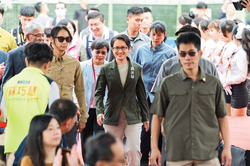 台灣新聞通訊社-蕭美琴登板助選／民進黨台中新北提前起跑　戰貓蕭美琴扮輔選發動機