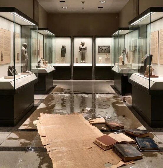 台灣新聞通訊社-門票一張破千！竊案醜聞還沒散　羅浮宮又漏水損壞數百件埃及館藏