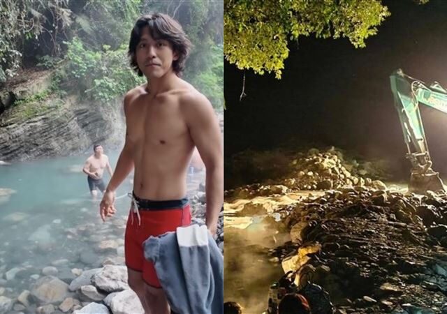 台灣新聞通訊社-芃芃野溪溫泉毀了！網紅上周才開箱泡湯　狂讚水超深「可邊泡邊游泳」