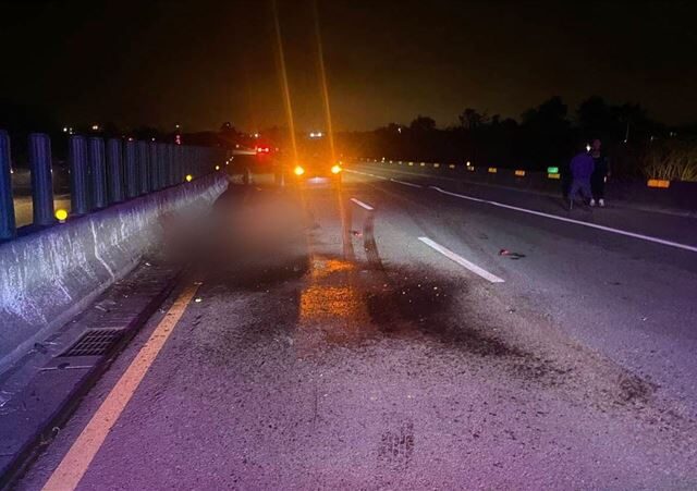 台灣新聞通訊社-詭異！台61「活馬路上跑」自小客煞不了高速撞翻…馬死了　全車嚇尿