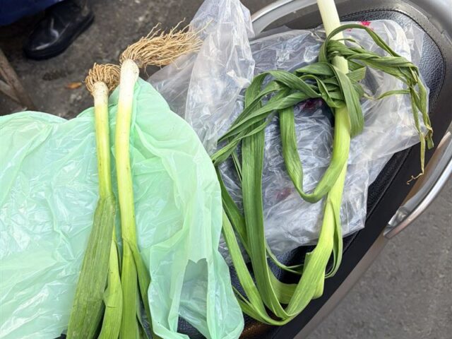 台灣新聞通訊社-遇到對手了？青蒜1斤高達230元　她「大秀1招」讓攤販心虛秒算便宜