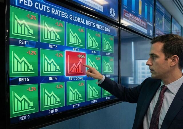 台灣新聞通訊社-美債殖利率搞鬼！市場亂流12檔 REITs倒一片　僅這「1」檔逆勢賺錢！