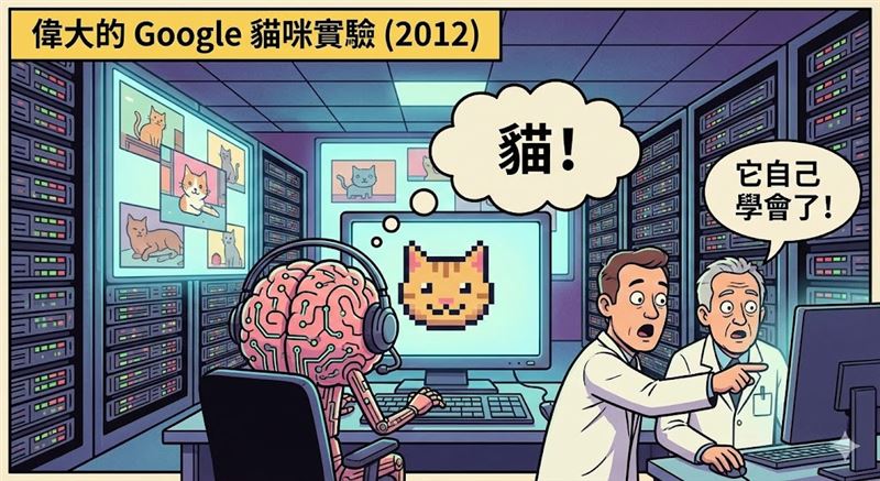 台灣新聞通訊社-超級電腦沈迷看貓片？　Google 1.6萬核心實驗引爆AI革命