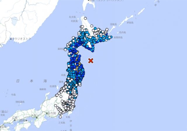 台灣新聞通訊社-快訊／日本又震了！青森外海規模6.7強震　氣象廳發布「海嘯注意報」