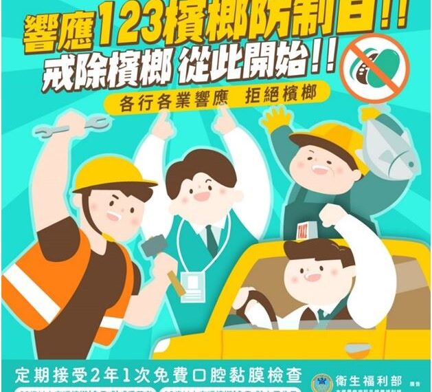 台灣新聞通訊社-響應123檳榔防制日! 拒絕檳榔 即刻開始