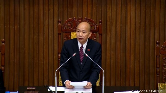 台灣新聞通訊社-她批韓國瑜正在創紀錄:史上最失職、最破壞憲政制衡的立法院長