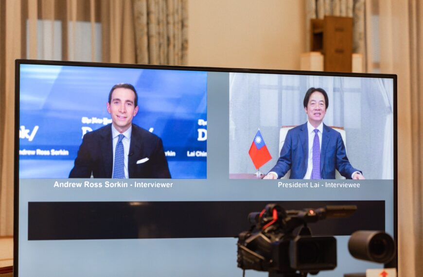 台灣新聞通訊社-賴總統:中國 GDP 僅4%左右 台灣樂助解決經濟問題