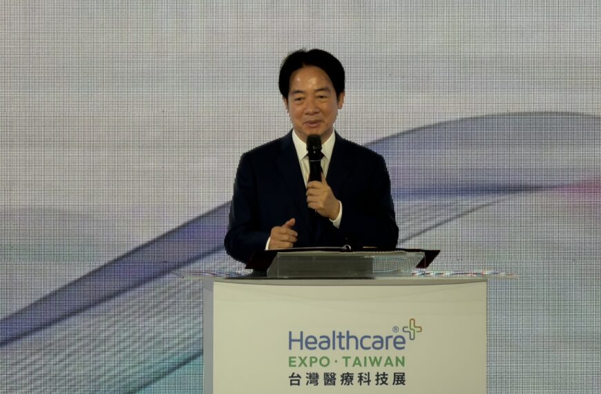 台灣新聞通訊社-賴總統:三大關鍵點帶動下 目前正是臺灣發展醫療科技產業的絕佳時機