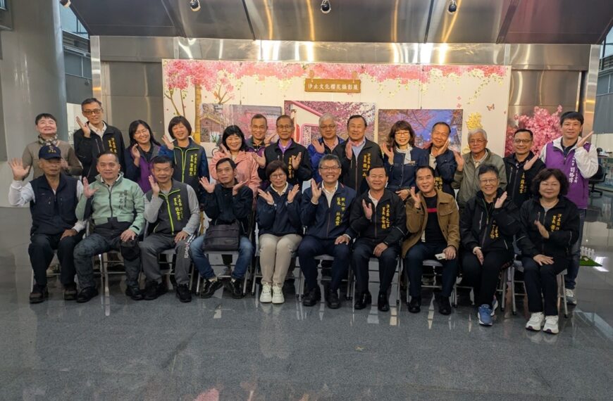 台灣新聞通訊社-搶先感受粉色美景 汐止區文化櫻花攝影展開幕