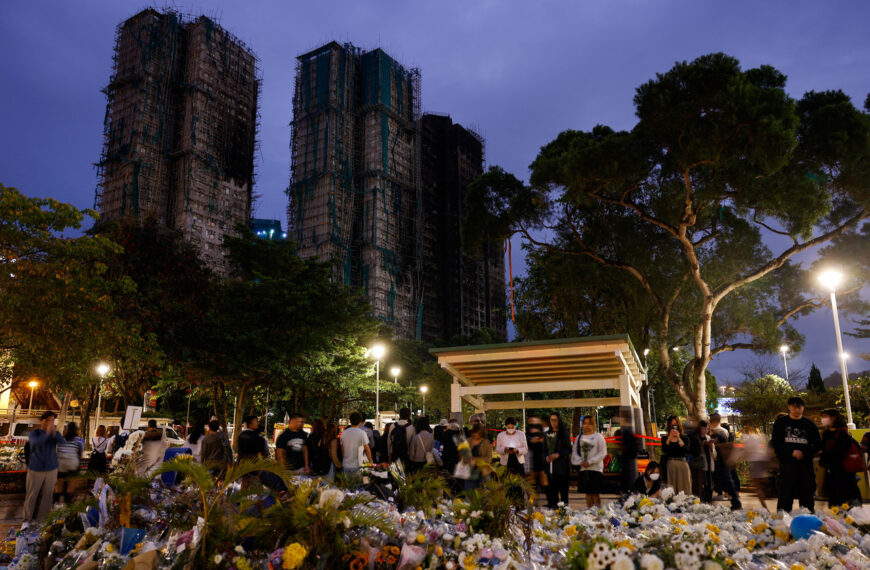 台灣新聞通訊社-香港大火奪百命！維修漏洞曝風險 律師：台灣強制安檢可避免類似悲劇