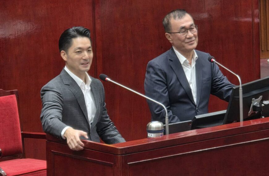 台灣新聞通訊社-綠議員拷問李四川何時請辭選新北市長？蔣萬安不忍了搶答曝心情