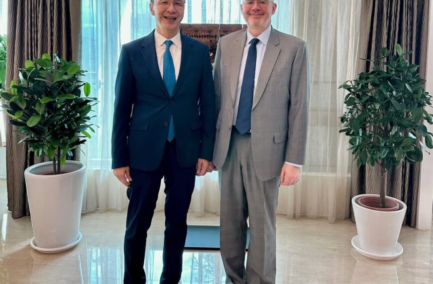 台灣新聞通訊社-谷立言會晤朱立倫 感謝強化美台合作