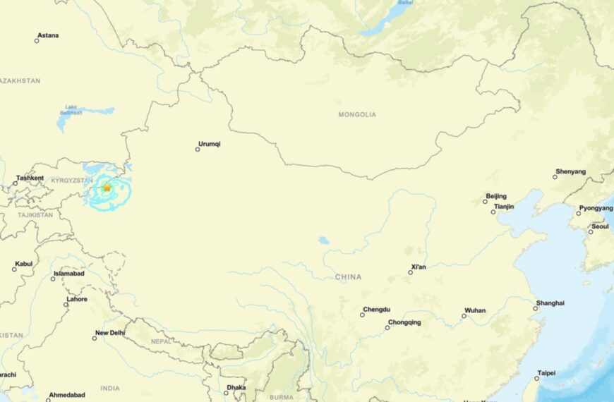 台灣新聞通訊社-地牛翻身!新疆規模6.0極淺層地震 多地有感搖晃