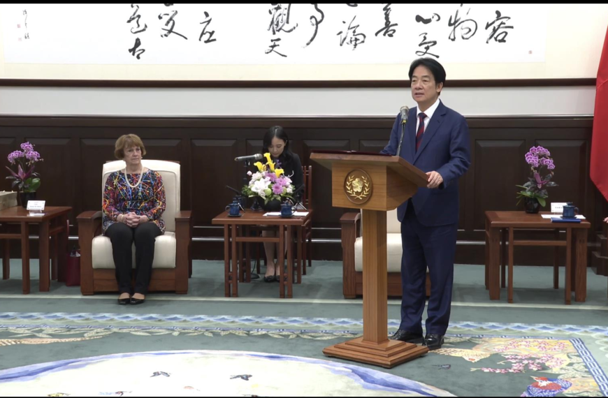 台灣新聞通訊社-賴總統:中國企圖改變台海現狀 台灣提升國防展現自我防衛決心