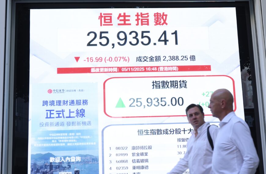 台灣新聞通訊社-前11月港IPO募資額突破7,800億登頂全球第一 料明年繼續第一