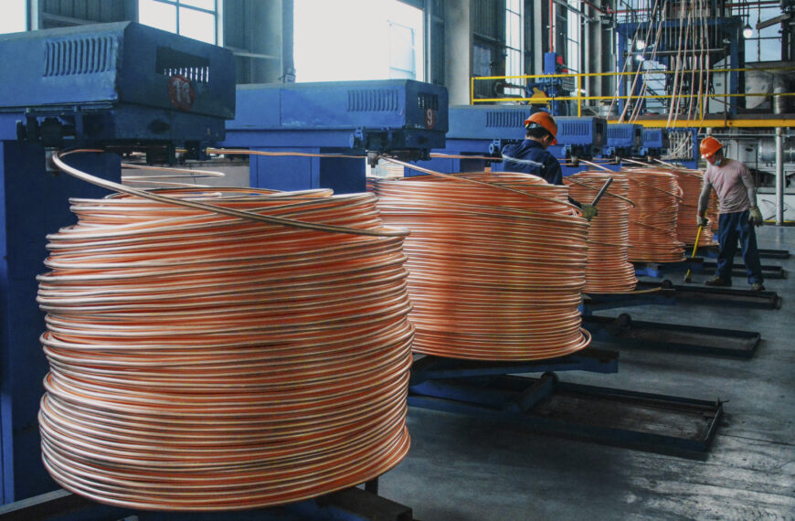 台灣新聞通訊社-美囤貨支撐銅價創新高 花旗喊Q2均價衝1.3萬美元 還有12%上漲空間