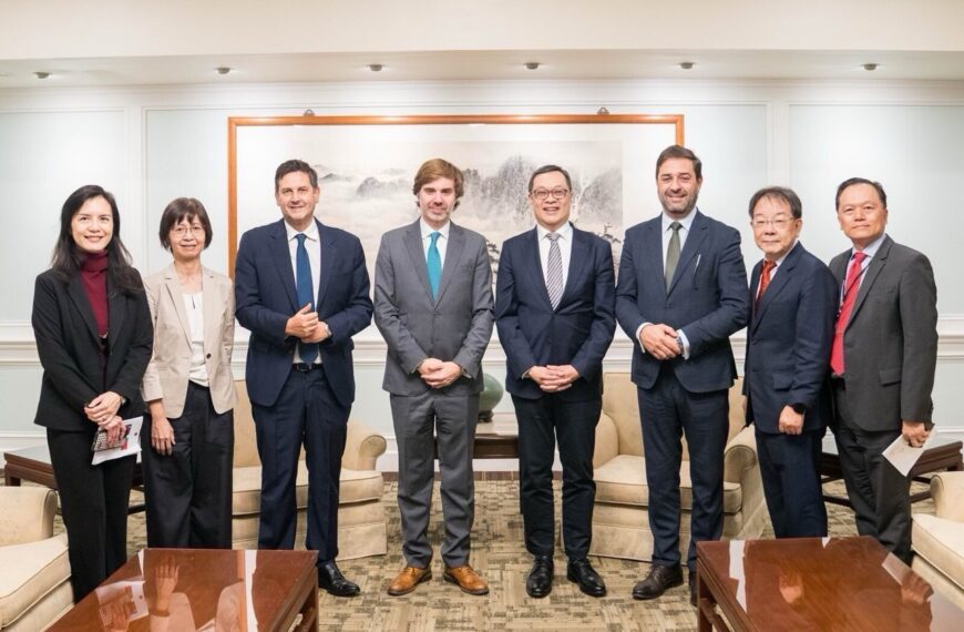台灣新聞通訊社-陳明祺歡迎葡萄牙國會議員訪團 感謝對台堅定支持