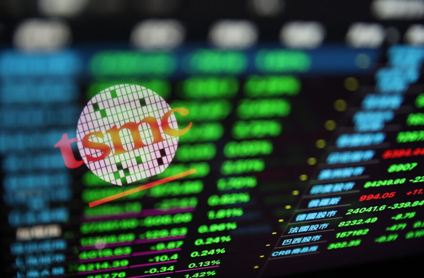 台灣新聞通訊社-台股下跌283點收27,342點 台積電跌30元收1,410元、破五日線