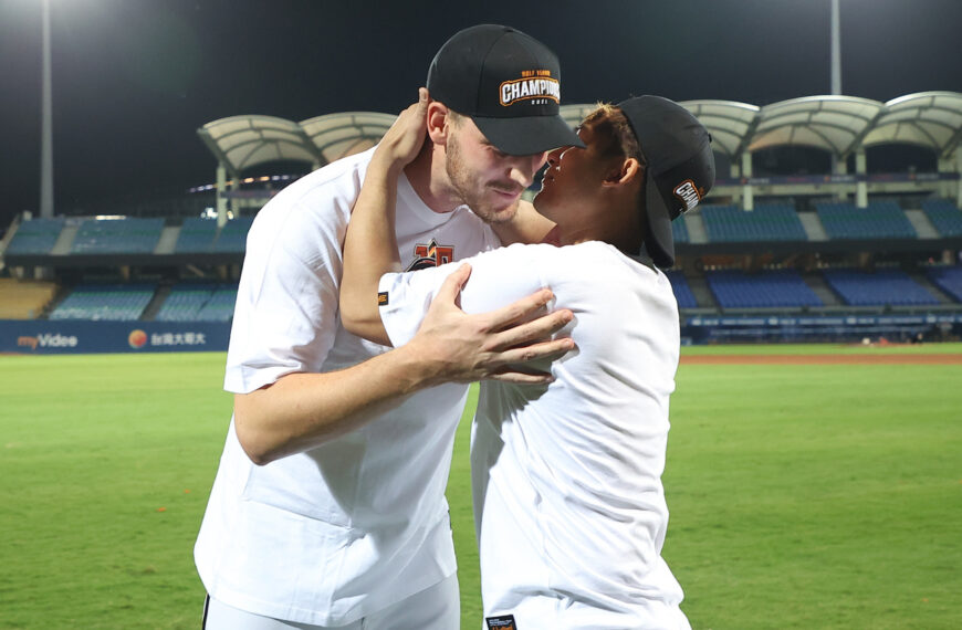 台灣新聞通訊社-中職／兄弟情不散！布雷克深情告別林岱安：你會是一輩子的朋友