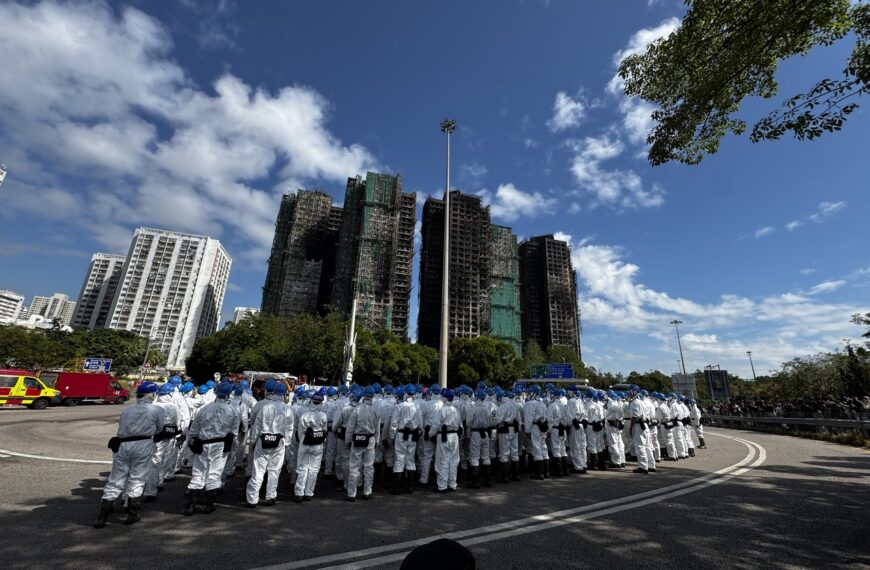 台灣新聞通訊社-香港宏福苑惡火釀146死 過去一年頻繁發現消防隱患