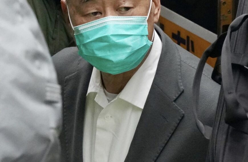 台灣新聞通訊社-黎智英被囚5年…子女控牙齒腐爛、指甲脫落!港府稱醫療完備