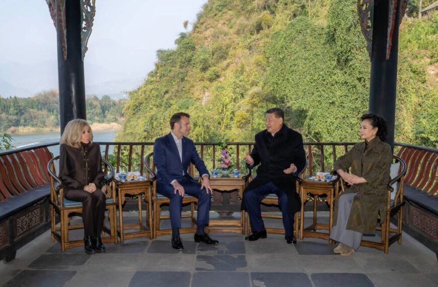 台灣新聞通訊社-馬克宏訪大陸 雙方至少簽署五份聯合聲明「未提及台灣」